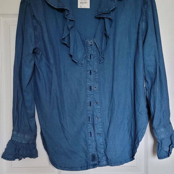 Free People Amber Ruffle Top - Picture 3 of 5